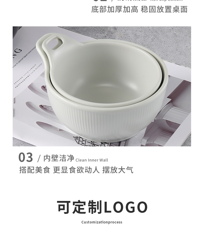 密胺甜品布丁碗创意小碗手柄单耳碗酸奶麦片碗冰淇淋碗冰粉碗商用详情12