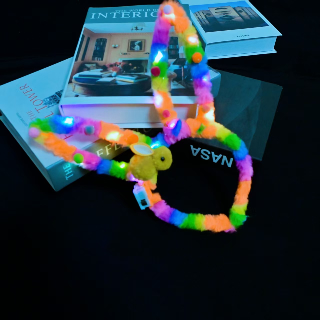 新款加长头饰毛绒可爱热卖玩具闪光小兔子夜市仙女地摊发光发箍批详情7