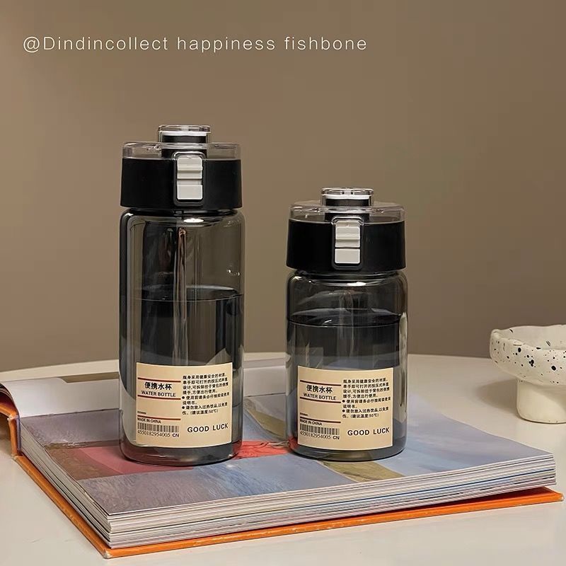 Muji pc water cup outdoor sports portable and easy-to-use cup, high appearance level, simple and durable plastic cup with tea strainer, direct drinking cup pic 9