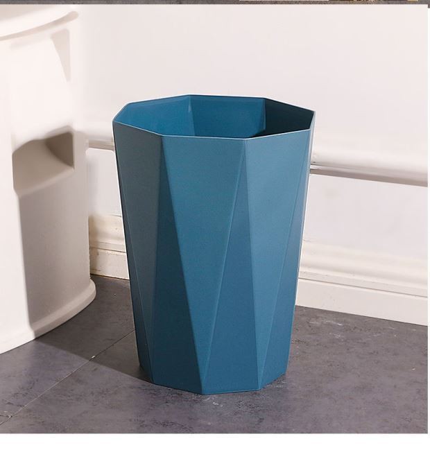 Wholesale of Nordic creative and simple diamond household trash cans without LIDS, large wastebaskets for kitchens, living rooms, offices and hotels pic 14