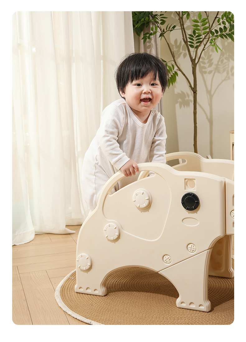 A small plastic multi-functional slide for children aged 1 to 3, suitable for indoor use in kindergartens pic 3