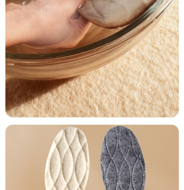 冬季压缩羊毛保暖鞋垫舒适软木软底加绒加厚吸汗透气抗菌防臭批发详情27
