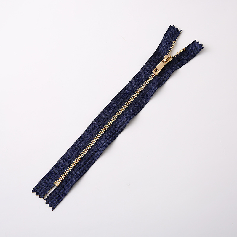 3号金属闭尾短拉链 DIY手工手袋专用多色防滑自锁拉链条 厂家批发详情10