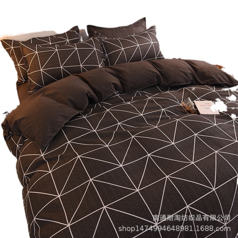 床上用品三件套 礼品芦荟棉床单被套床单四件套一件代发厂家批发详情12