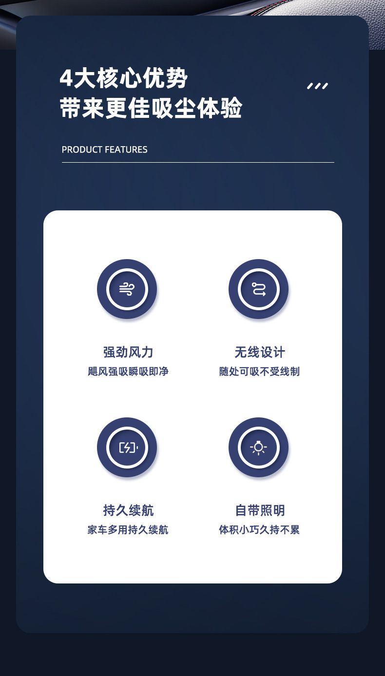 跨境热销无线吹尘枪多功能吸吹两用吸尘器大功率吸吹一体吹尘器详情4
