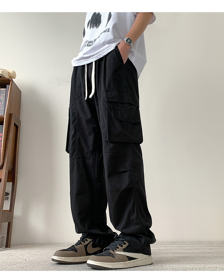 直筒休闲裤男春秋季纯棉工装裤子2024新款男装宽松男生青少年长裤详情14