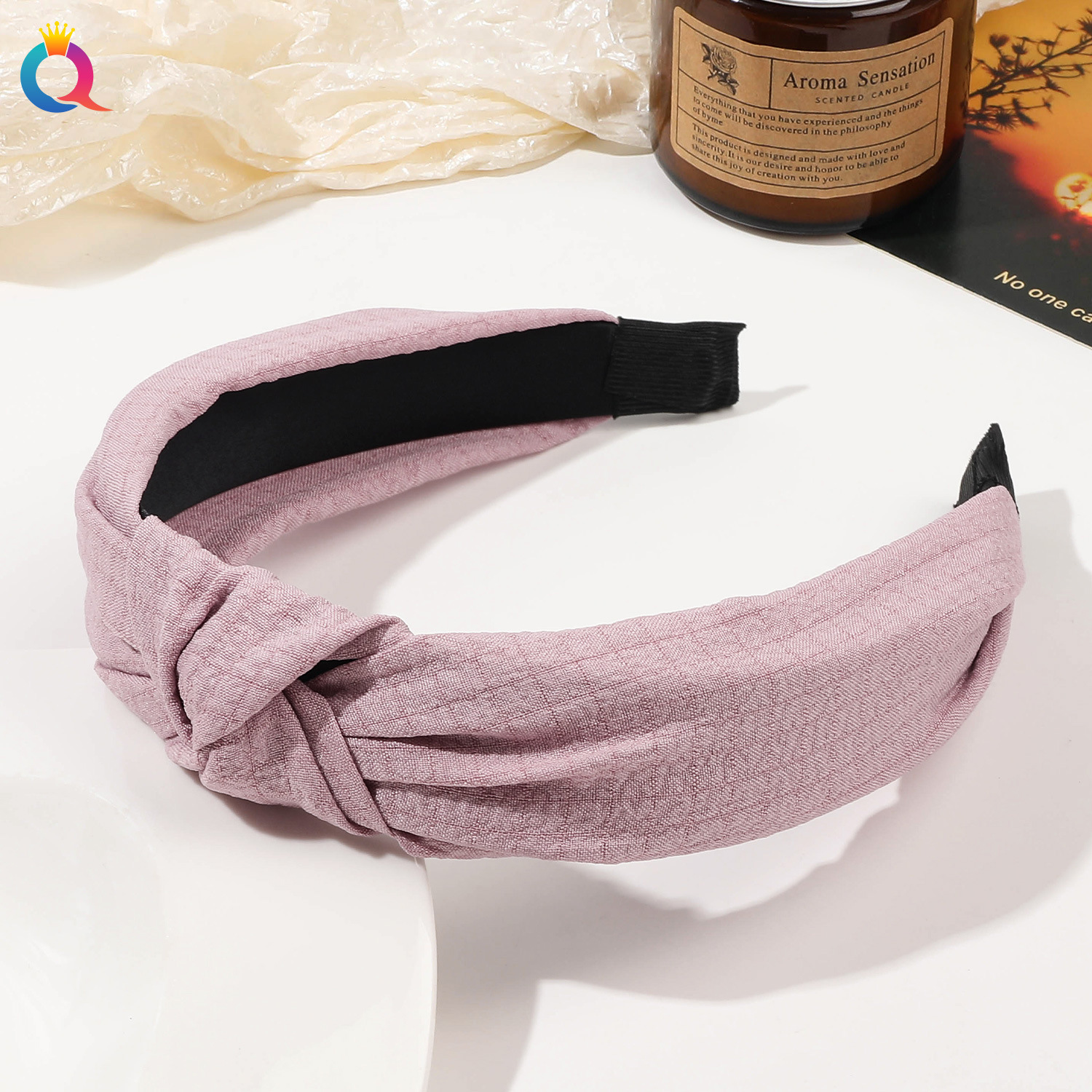 Qiyue Cross-border leopard Print knotted hair band Summer high-end wide-edge simple headband High top hair Hole Hair Accessory wholesale pic 17