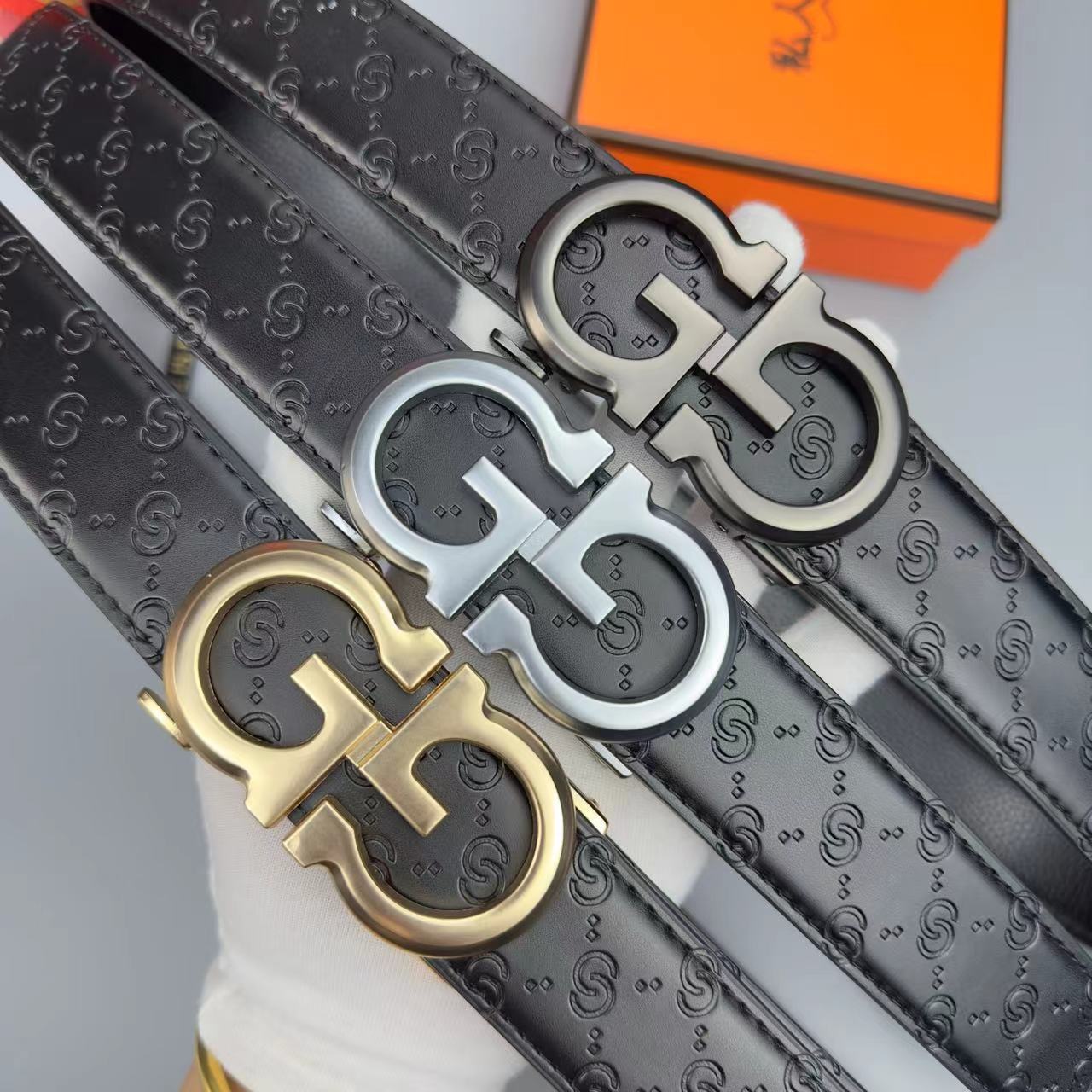 真皮腰带男士西装皮带自动扣爆款字母G时尚潮流百搭中青年高级感详情10