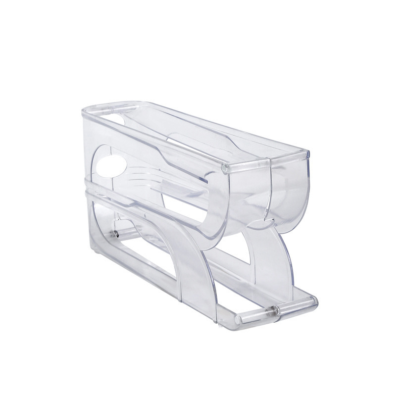 Household rolling egg storage box, kitchen multi-layer beveled automatic egg roller, refrigerator side door egg tray, preservation box pic 19