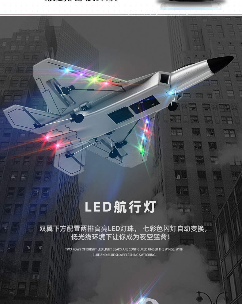 Cross-border BM22 channel Large F22 fighter jet fixed-wing foam remote control aircraft glider pic 17