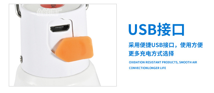 Emergency bulb lamp, power outage emergency household, night market, street stall, outdoor camping, usb charging led bulb with hook pic 14