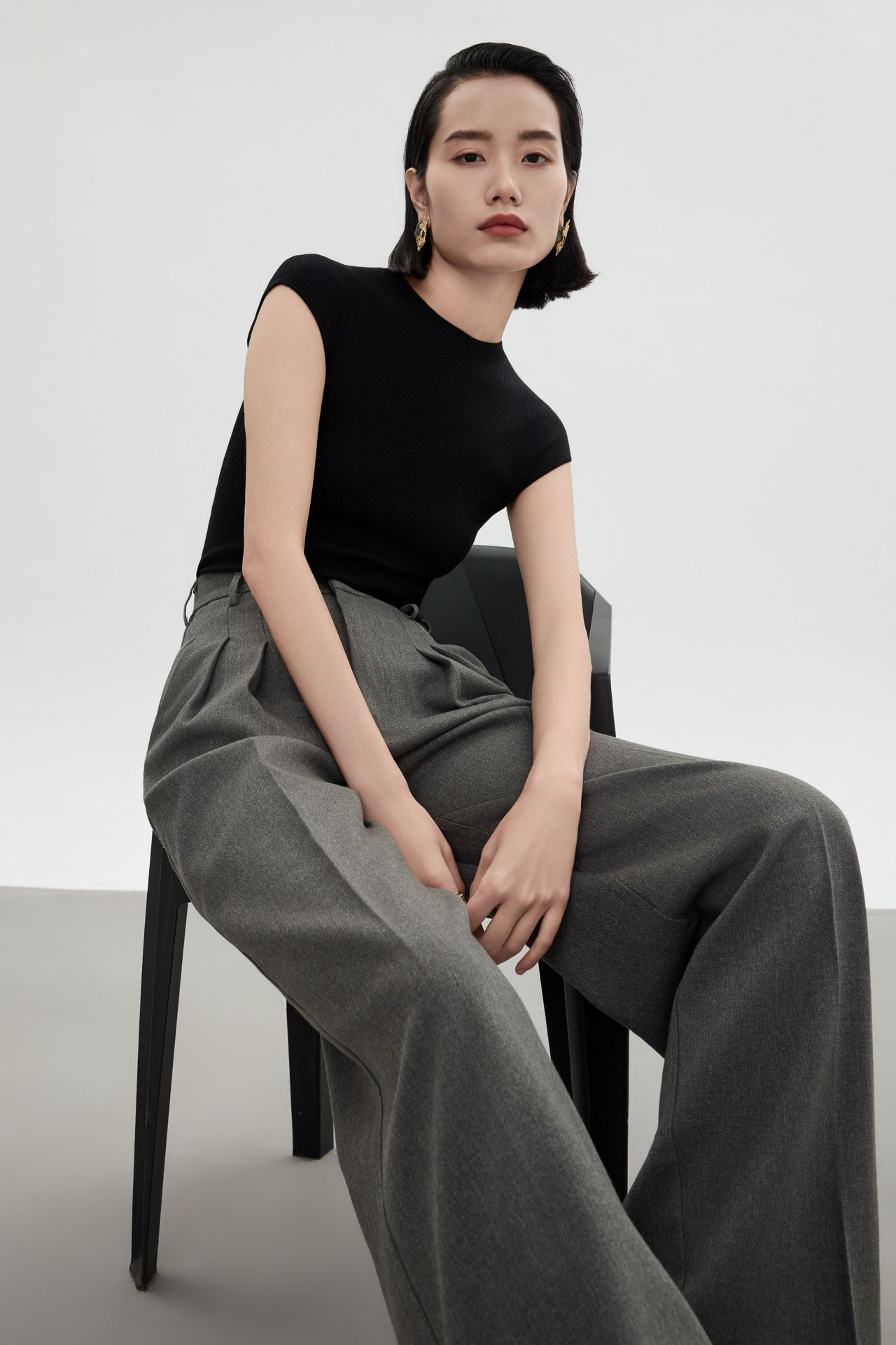 白露版型巨好无缝短袖针织衫半袖打底上衣圆领T恤女羊毛衫修身详情37