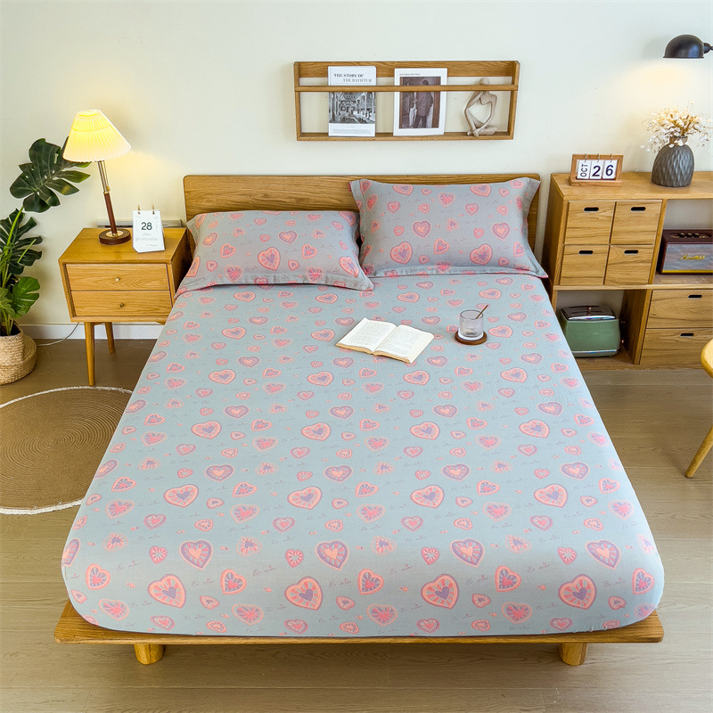 Pure cotton yarn-dyed jacquard double-layer gauze bed cover, single piece of all-cotton gauze mattress protective cover, bedspread, bed cover, single piece of bedding pic 76