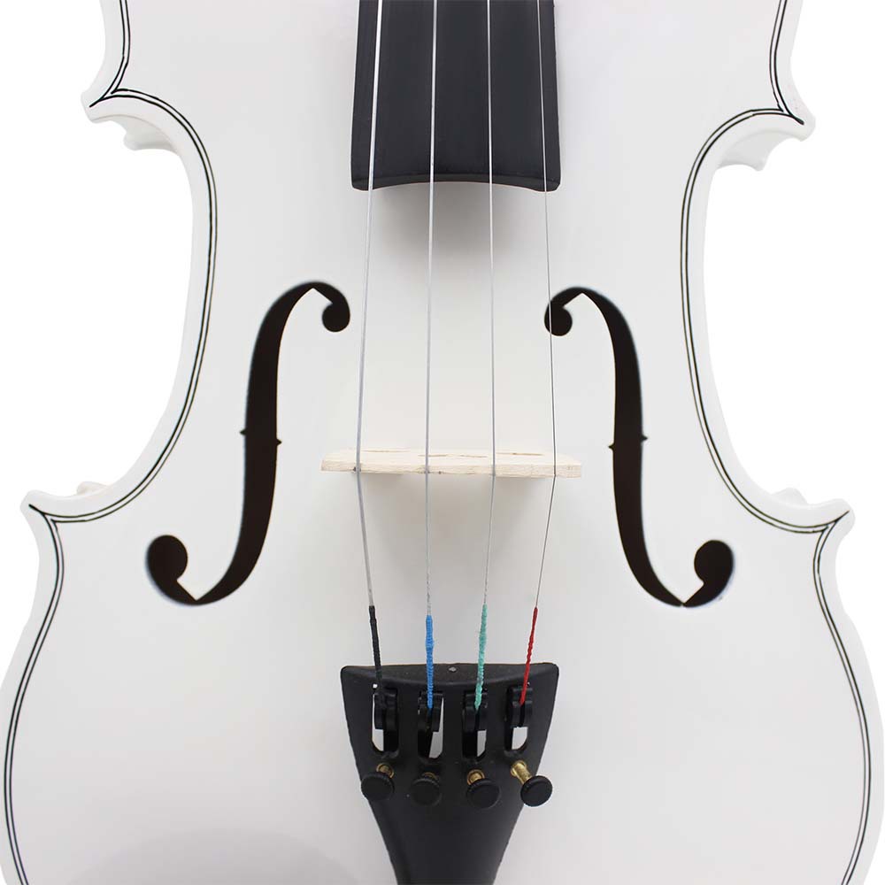 Cross-border violin set: White violin, adult beginner violin practice 4/4 basswood violin pic 16