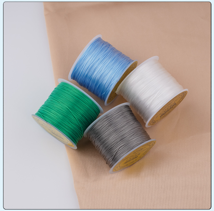 进口扁丝弹力线水晶手串弹力绳佛珠宝文玩手链松紧线diy手工耐磨详情5