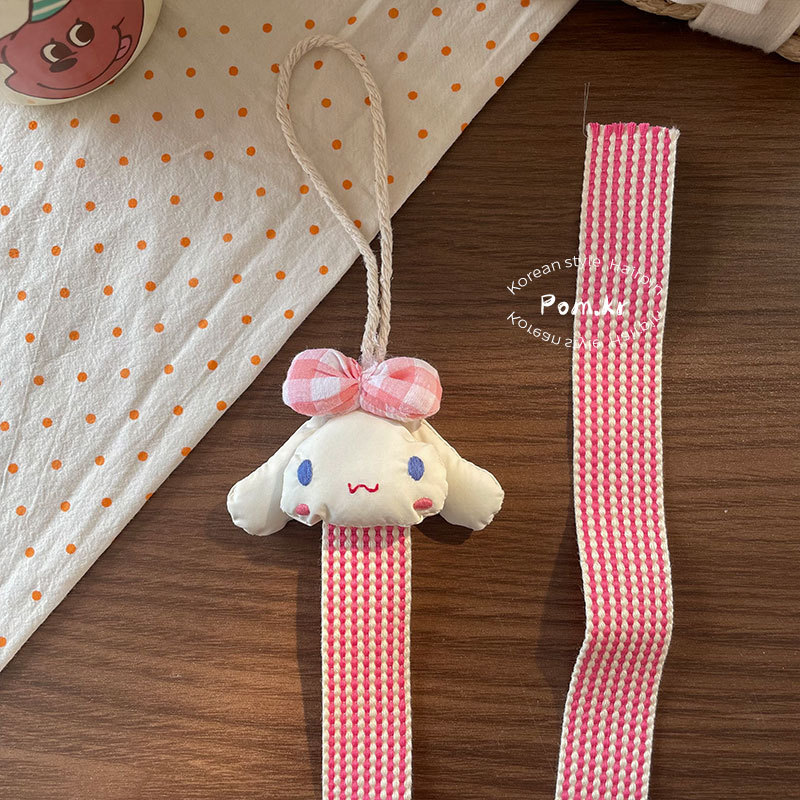 新款韩版卡通布艺收纳袋兔兔小熊发夹收纳神器可爱少女房间装饰物详情12