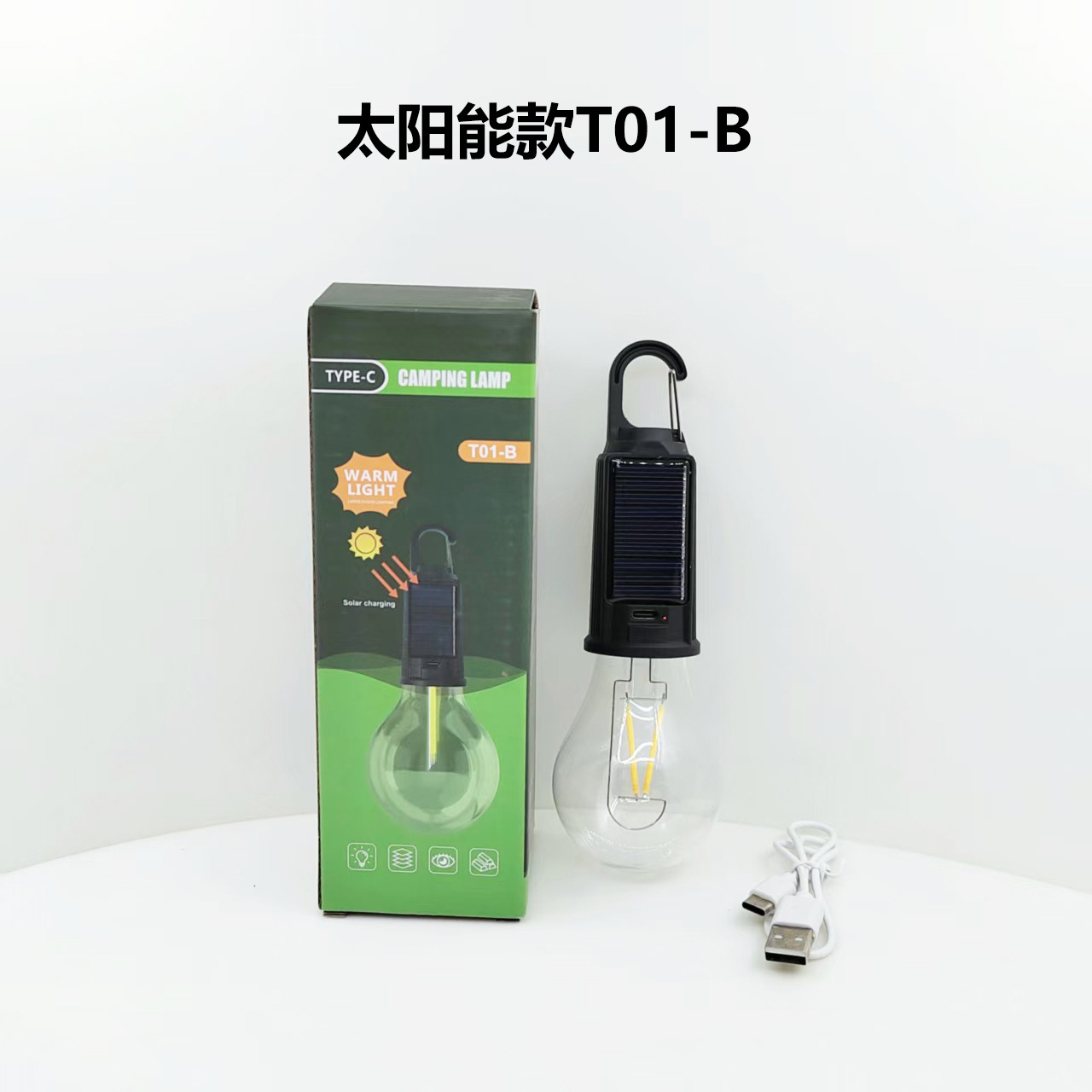 Mountain outdoor LED solar charging lamps, tungsten filament warm white light tents, night market camping lamps, sports camping supplies pic 9
