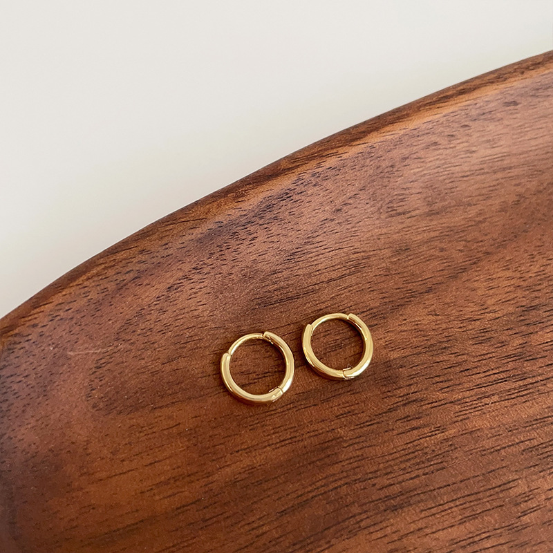 经典日常素圈金属耳圈女韩国简约个性百搭气质时尚耳钉耳环耳饰详情9