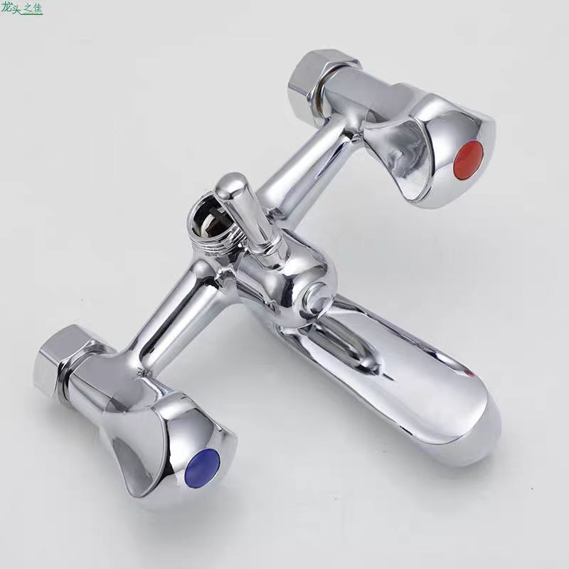 Export cross-border wall-mounted cold and hot water bathtub, shower, concealed three-in-one mixing valve, faucet and rotating shower head set pic 1