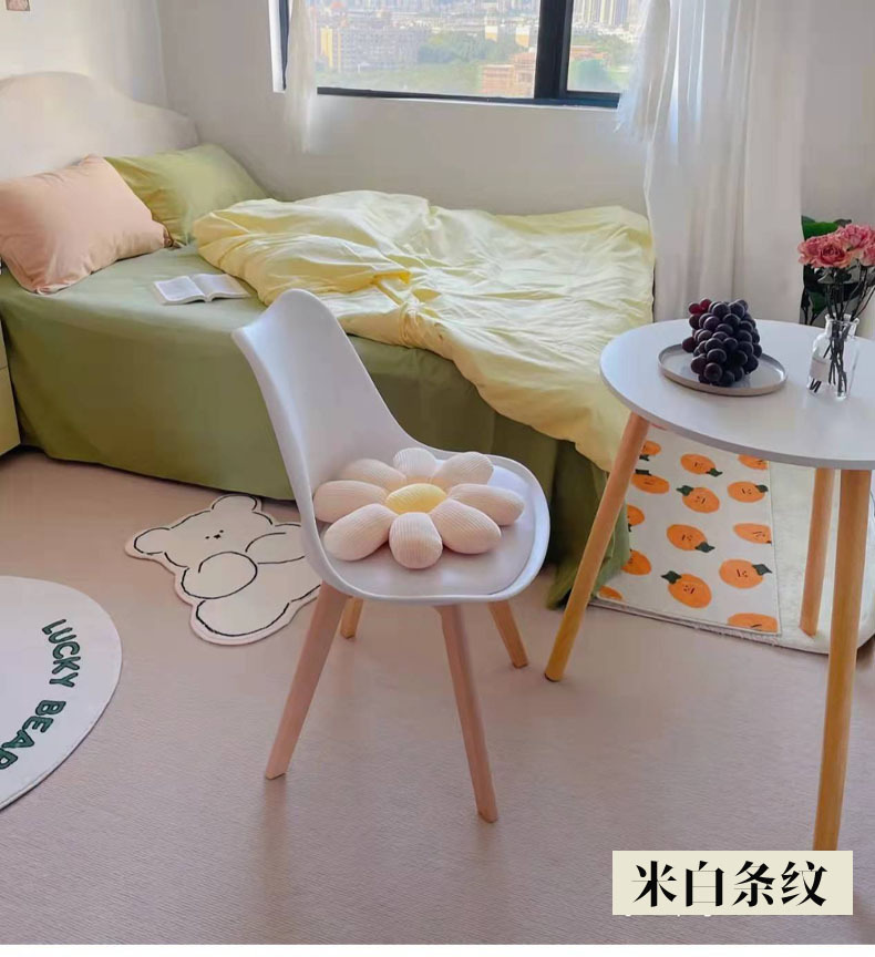 Thickened carpet, camel-colored soot, photo hall, living room, bedroom, large household area, full laying of off-white floor MATS pic 11