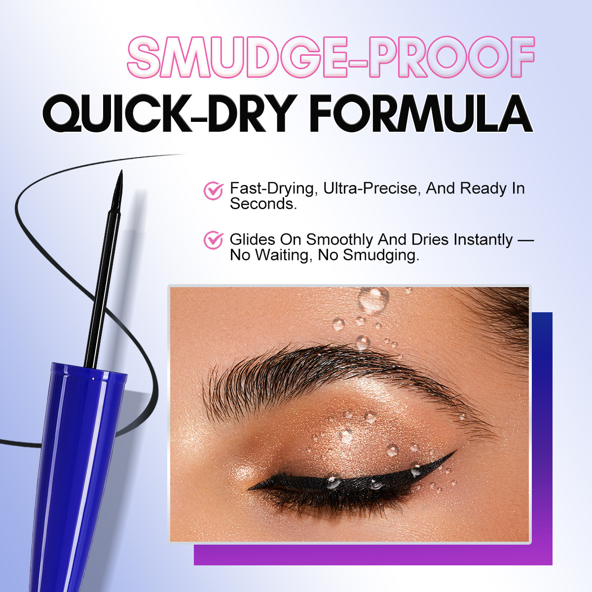 Cross-border bob Thickening and curling mascara is waterproof, long-lasting and does not smudge eyelashes, shaping and enlarging the eyes. It is a best-selling beauty product pic 2