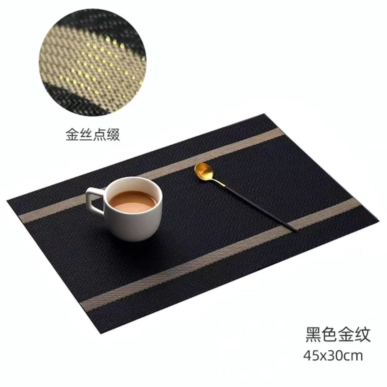 PVC特斯林餐垫酒店家居跨境隔热防烫可水洗批发北欧风格详情11