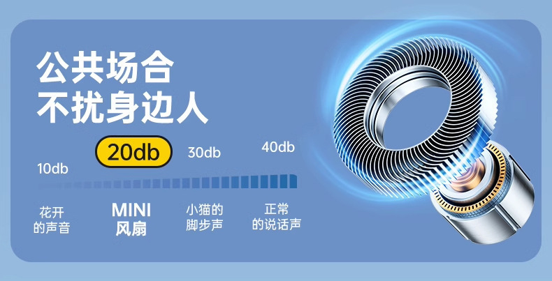 x688高速Minin口袋手持风扇USB充电持久续航暴力便携式户外小风扇详情18