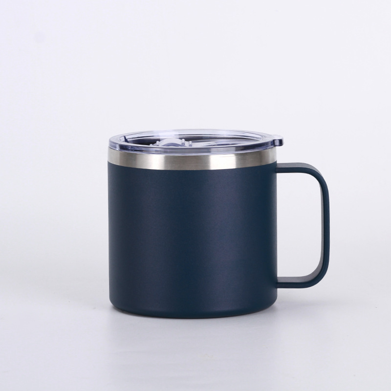 Cross-border 12oz and 14oz stainless steel handle cups, vacuum double-layer large-capacity insulated cups, household portable mugs pic 17