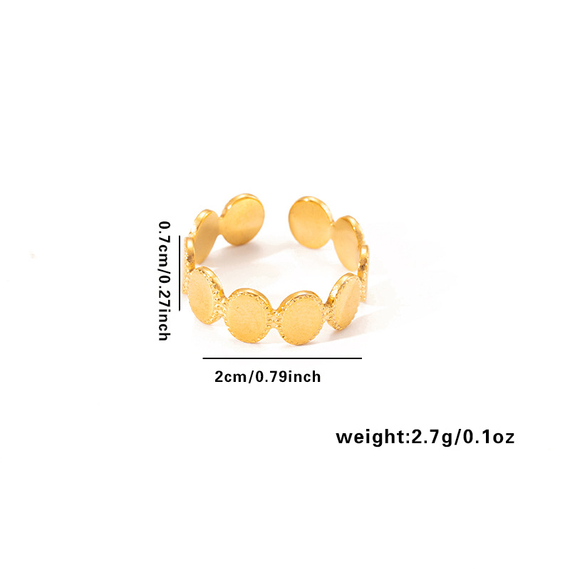 欧美时尚ins风简约钛钢戒指18k镀金不规则几何不锈钢女士饰品热销详情37