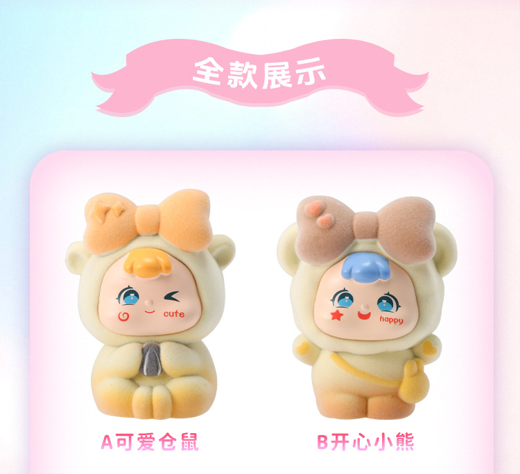 卡通萌宝盲盒淘气可爱公仔装饰品摆件桌面树脂工艺品批发潮流萌宠详情2