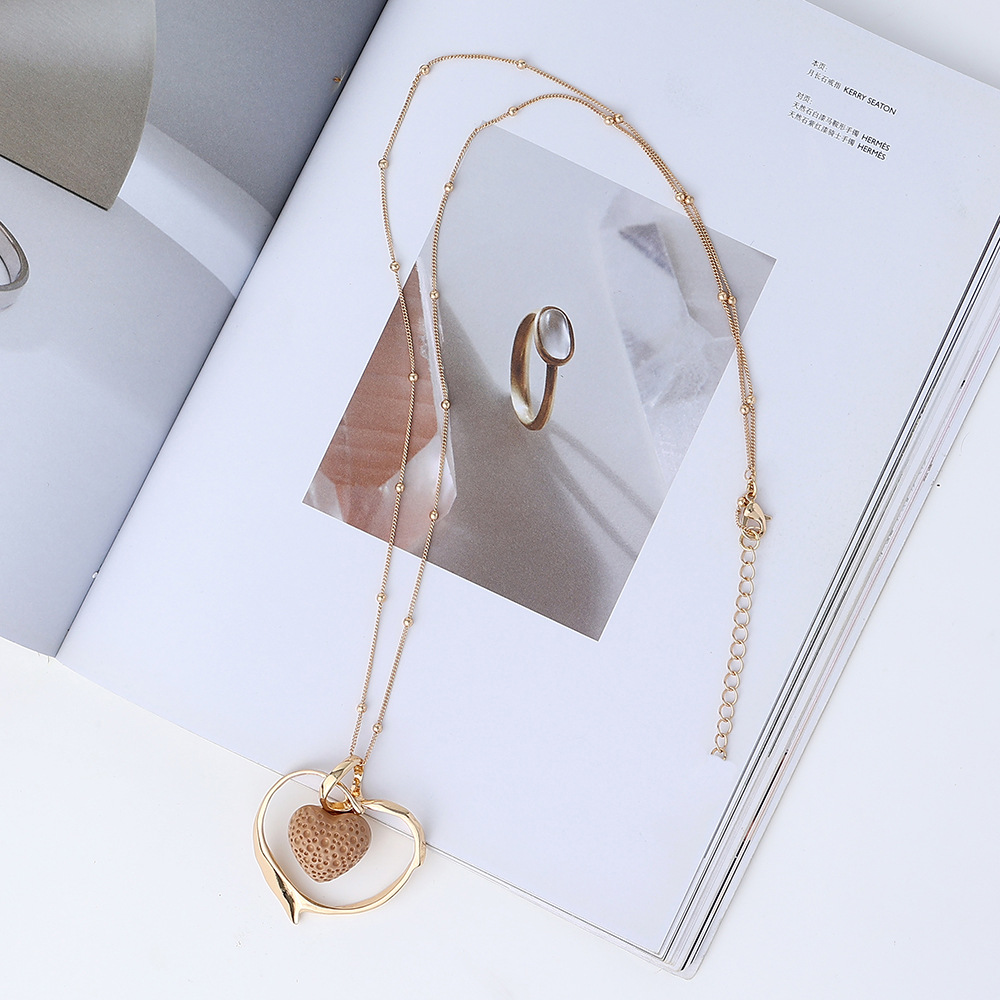 亚马逊新款跨境项链复古简约长款项链毛衣链批发女士百搭长款吊坠详情19