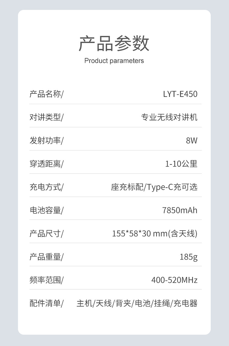 陆益通对讲机厂家批发户外无线大功率小型迷你民用手台工地對講機详情9