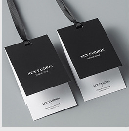 新款防拆一次性吊牌设计个性商标标签订做网红女装挂牌高级感吊卡详情9