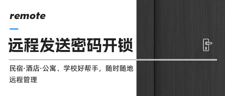 智能锁家用防盗门锁入户门指纹锁公寓民宿酒店密码锁电子锁通通锁详情5