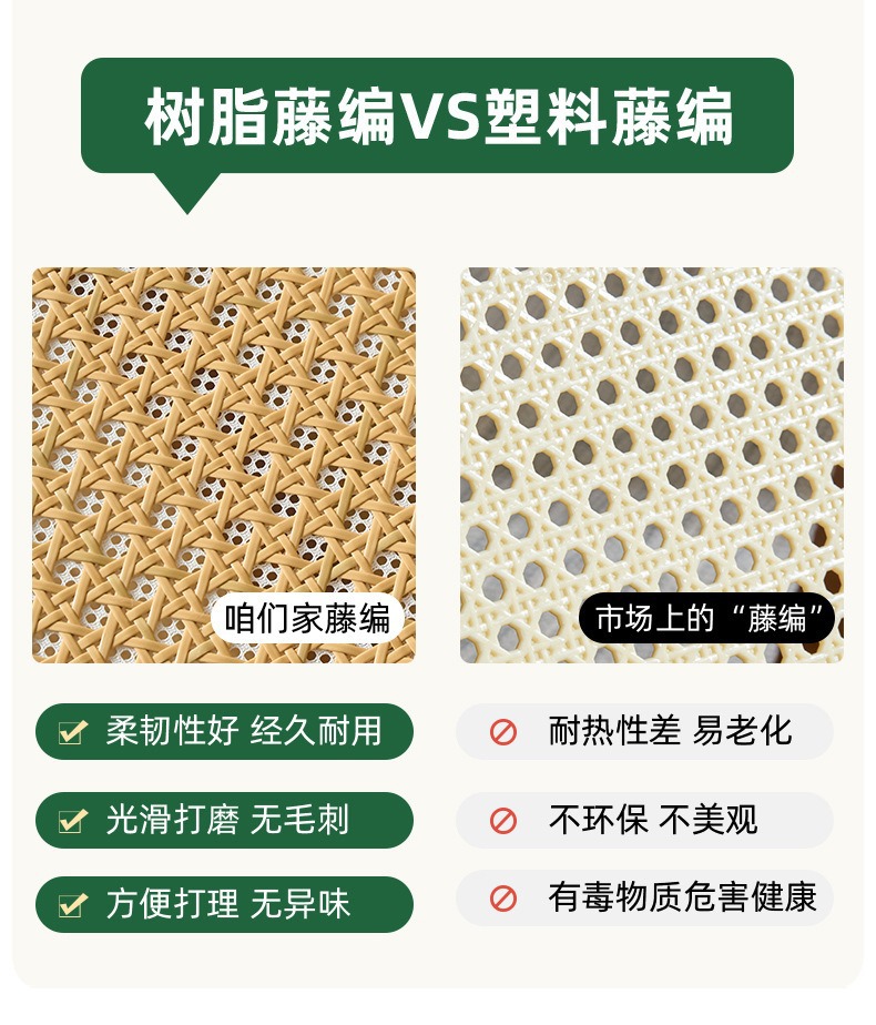 YEZHULIN五档调节藤编折叠椅阳台庭院户外休闲椅藤编折叠椅定制详情11