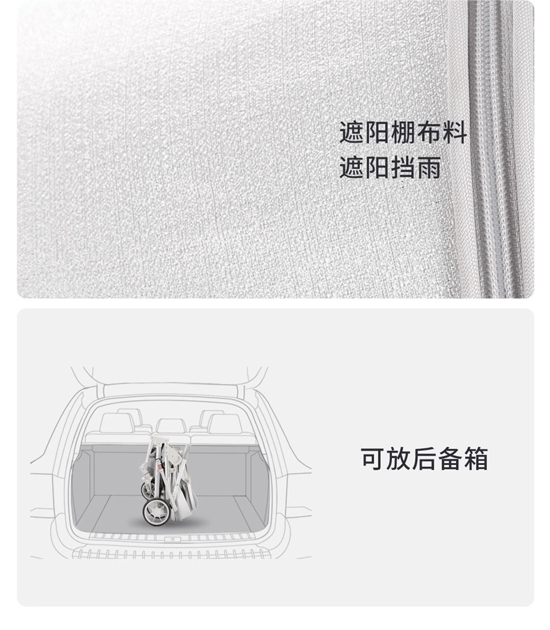 工厂直销婴儿推车可坐可躺双向轻便折叠高景观宝宝新生儿童手推车详情30