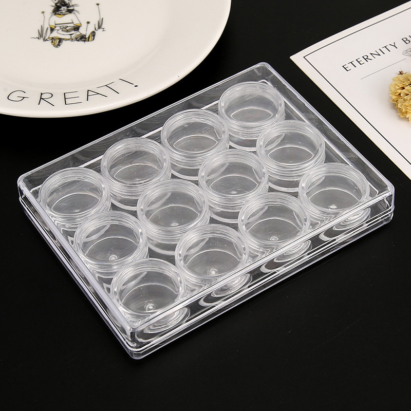 15-compartment transparent plastic box/decorative storage box inserts can be assembled with DIY handmade jewelry accessory materials pic 8