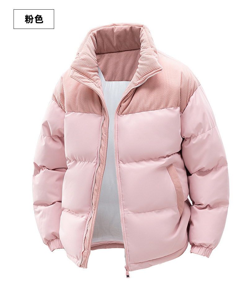 Cross-border cotton-padded jacket for men with fleece 2025 winter new style thickened warm and cold-proof cotton-padded jacket, cotton-padded coat, trendy, can be opened again pic 21