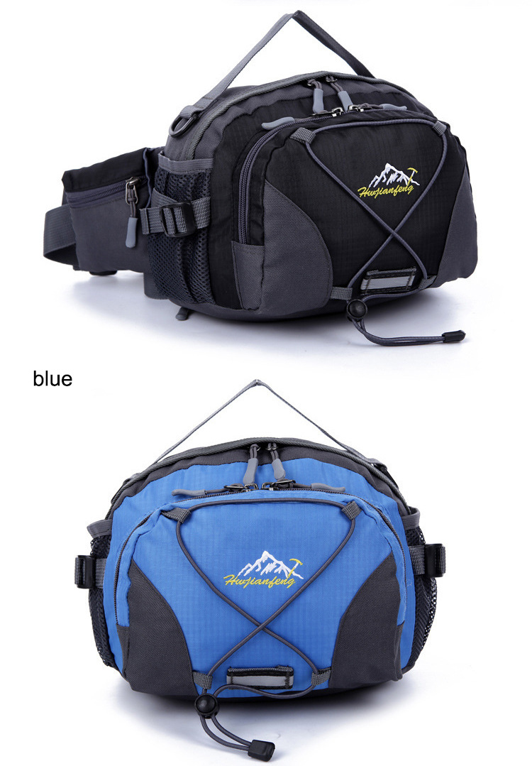 The manufacturer sells Korean-style outdoor hiking waist bags, casual handbags, and single-shoulder travel waist bags with reflective strap designs pic 22