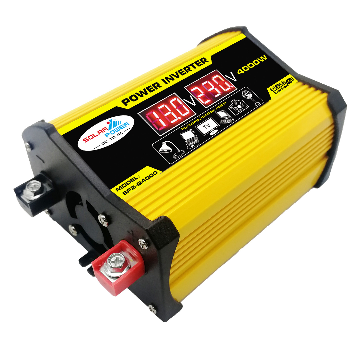 Cross-border e-commerce bestseller Legend II inverter 12V to 220V/110V300W labeled 4000W pic 7