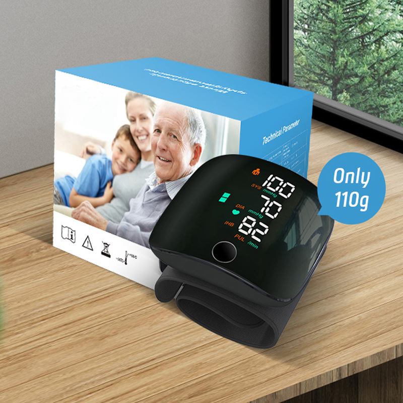 Blood pressure monitor, wrist type, wrist charging blood pressure meter, home and medical blood pressure measurement, fully automatic electronic measuring instrument, LED pic 19