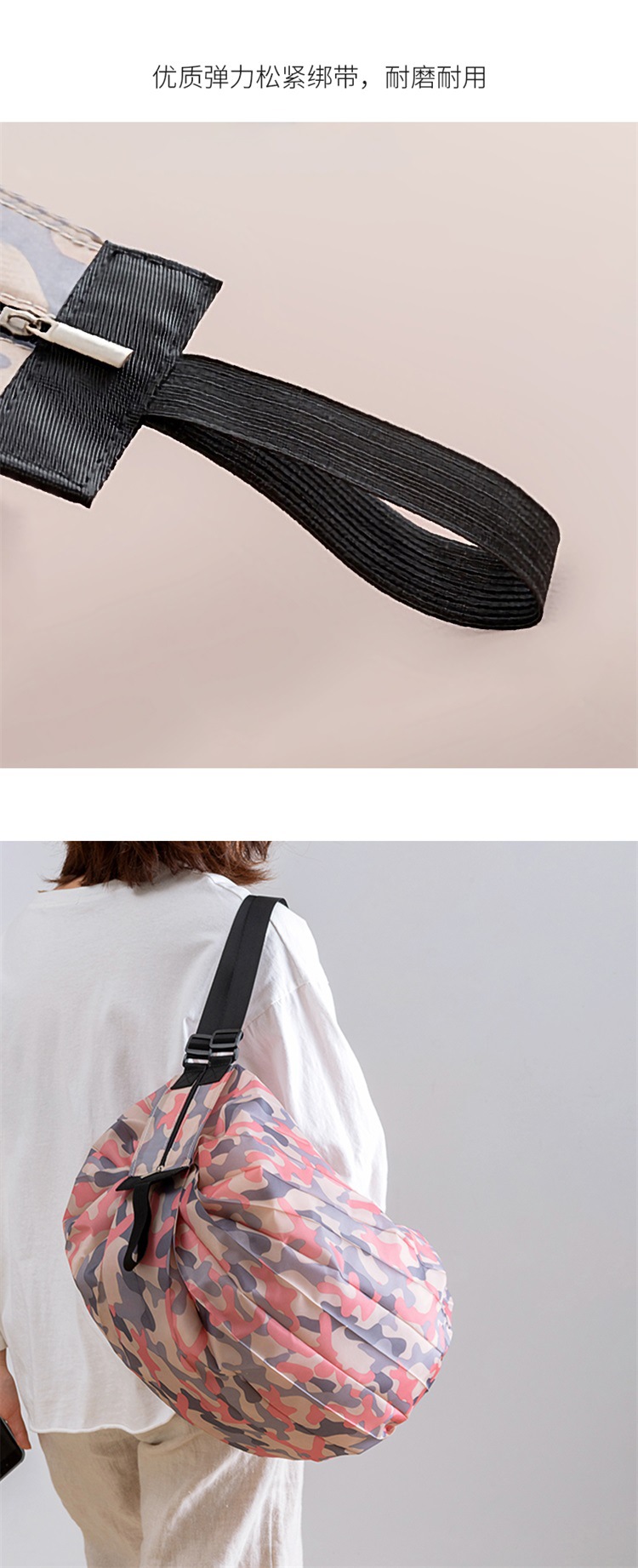 Foldable shopping bag, eco-friendly waterproof portable storage bag, Japanese large-capacity handbag, travel super large storage bag pic 10