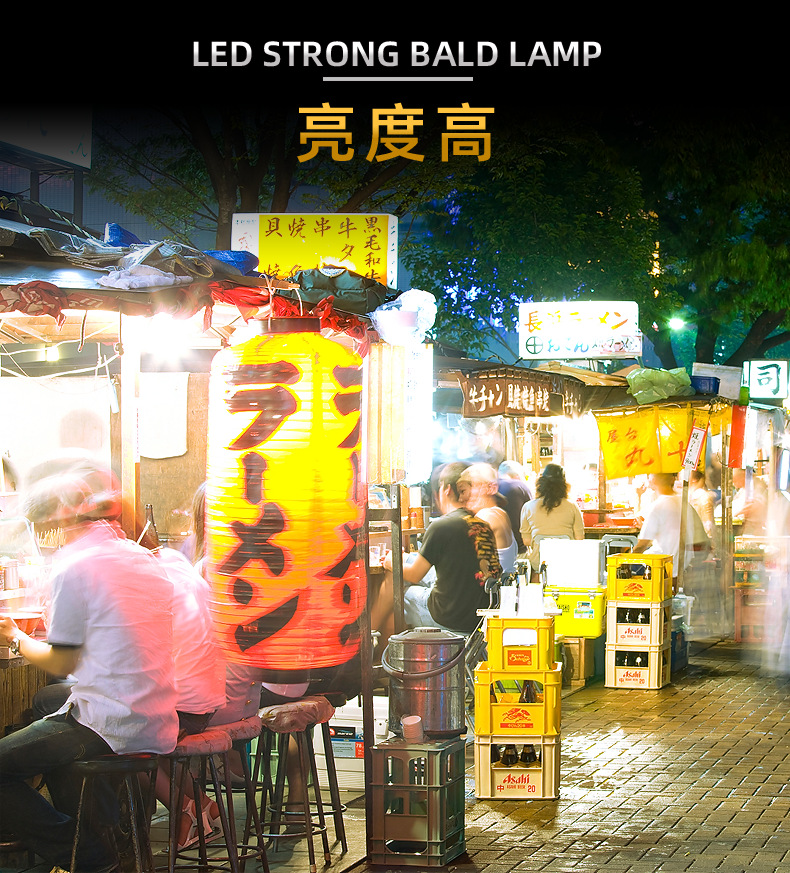 High-intensity led flying disc lamp, bulb lamp, emergency lighting in case of power failure, household ultra-bright outdoor night market wireless lamp, rechargeable pic 8