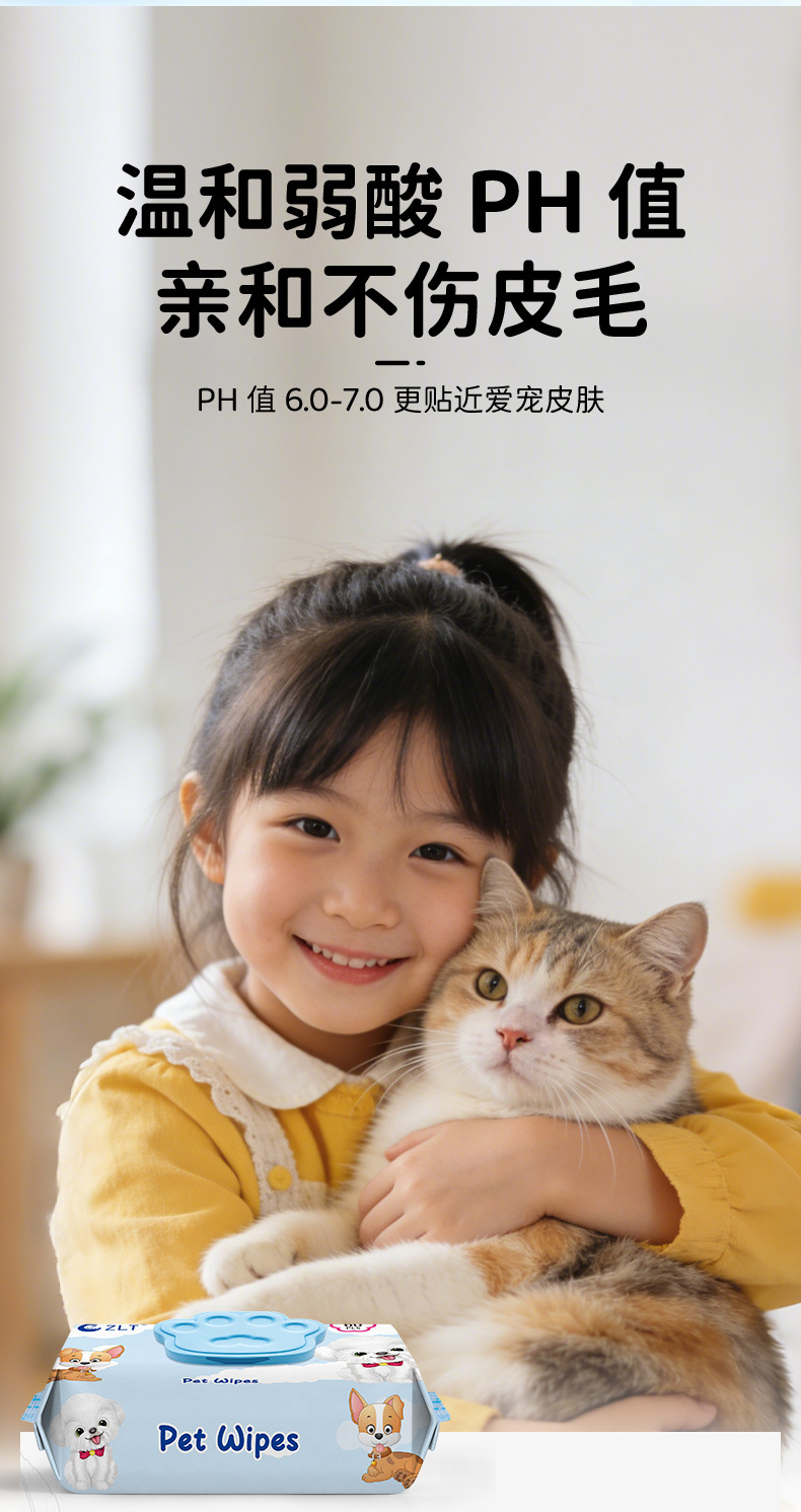 宠物湿巾猫狗专用杀菌除臭清洁擦脚泪痕用品湿纸巾现货详情11