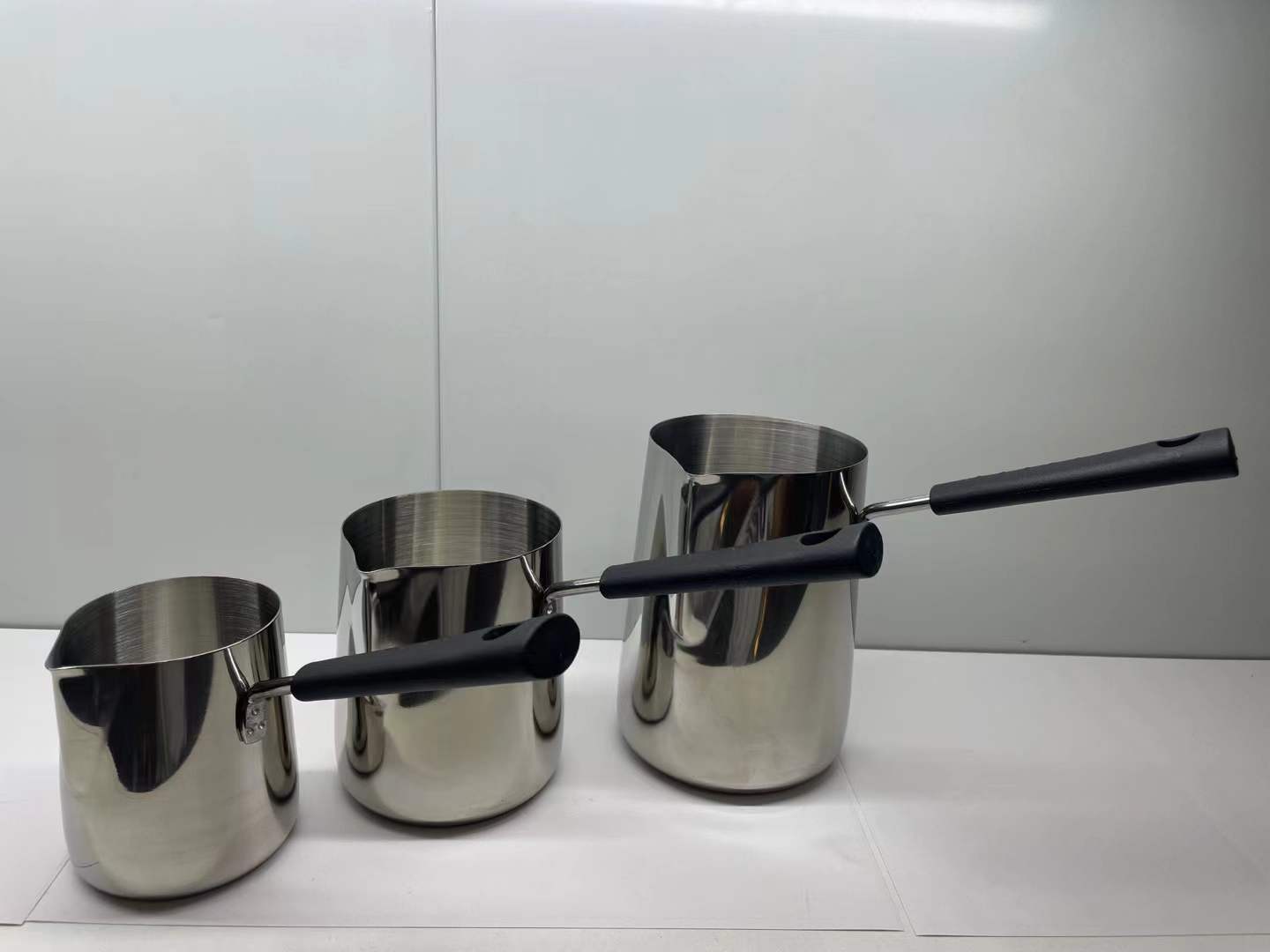 Fancy milk pot, stainless steel thickened baby food pot, baby cooking, mini deep pot, coffee cup, hot milk cup, pointed mouth milk cup pic 5