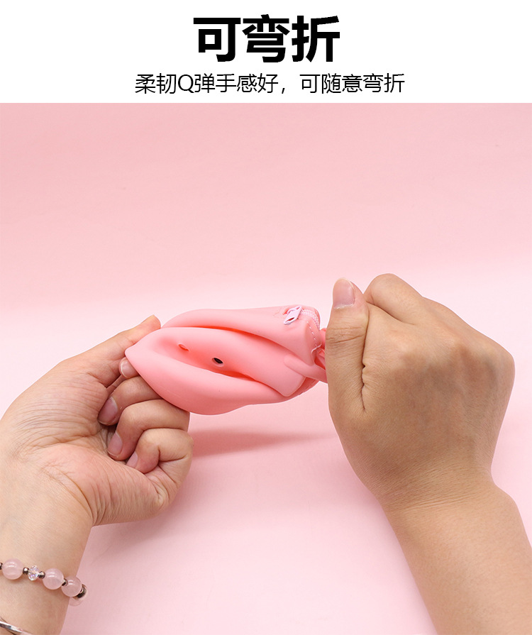 Best-selling hand-held silicone coin purse, cute beach bag, lightweight and compact new cartoon diy hole storage case pic 14