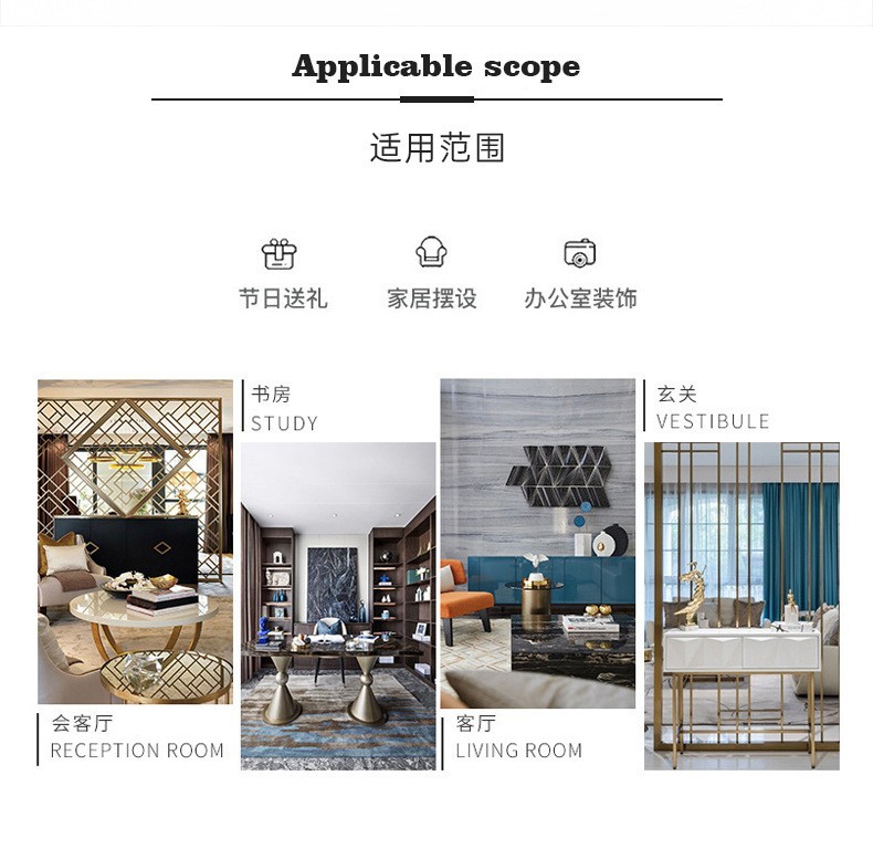 金属铁艺婚庆道具路引美人鱼烛台批发主桌花瓶摆台装饰品欧式摆件详情3