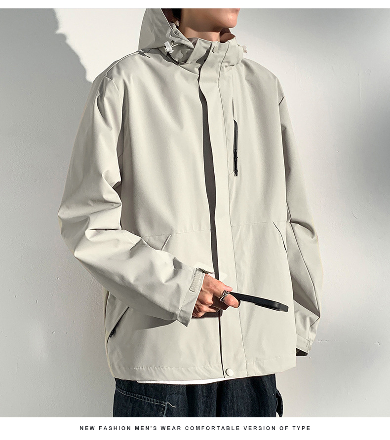 windproof waterproof casual detachable hooded outdoor suit pic 17