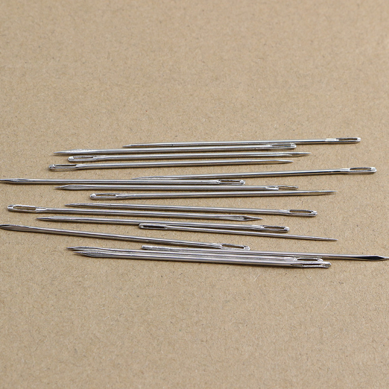 Household hand-stitched metal large-eye leather hand-stitched needle DIY triangular sewing needle leather sewing accessories manufacturer wholesale pic 4