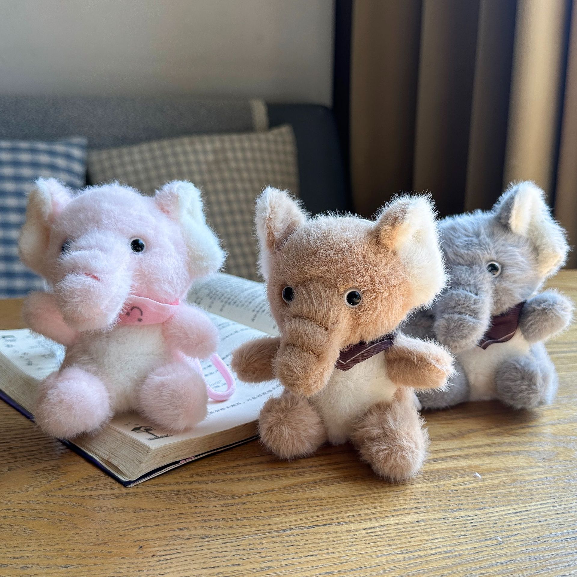 网红可爱萌围巾大象挂件毛绒玩具公仔书包包包挂饰钥匙扣娃娃玩偶详情13